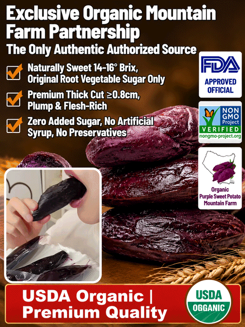 Healthy Low Fat Purple Sweet Potato Snack