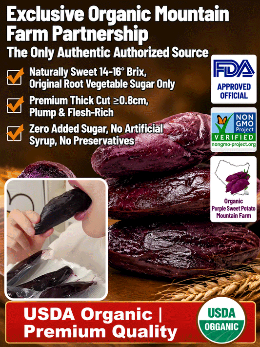 Healthy Low Fat Purple Sweet Potato Snack