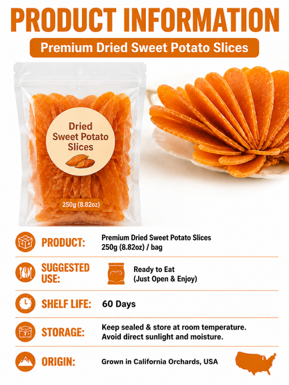 🍠Classic Large Sweet Potato Chips – Crispy Handmade Sweet Potato Snack with Natural Flavor