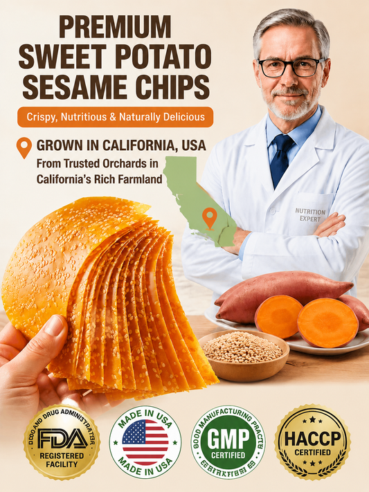 🍠Classic Large Sweet Potato Chips – Crispy Handmade Sweet Potato Snack with Natural Flavor